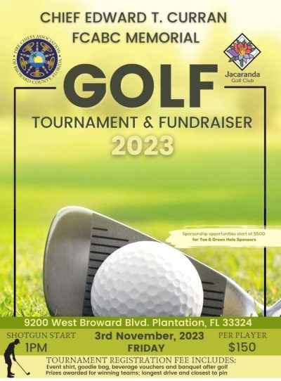 Golf Tournament & Fundraiser 2023 - Chief Curran FCABC Memorial